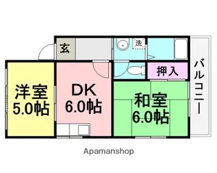 リブ南塚口【2階】の間取り