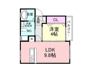 ガゼルノア・武庫之荘東【2階】の間取り