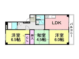 アネックス武庫之荘【302号室】の間取り