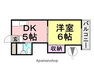 南塚口アベニュー【203号室】の間取り