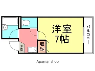 サンブライト南塚口【302号室】の間取り