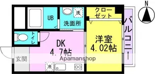エクシード武庫之荘【402号室】の間取り