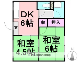 春日ハイツ【A101号室】の間取り