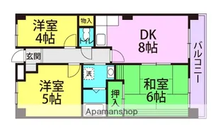 ファミールメゾン【6階】の間取り