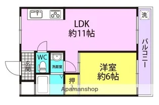 ベルエアー武庫之荘【403号室】の間取り