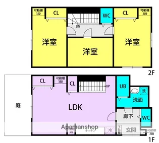 ベルエアー武庫之荘【106号室】の間取り