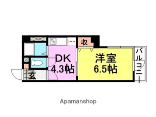 アルティ塚口【201号室】の間取り