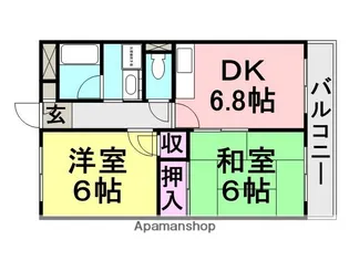 フィオーレ塚口【2階】の間取り