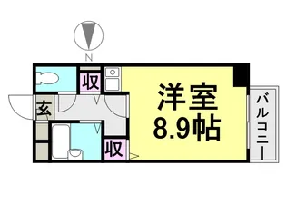 グランシャリオ南塚口【303号室】の間取り