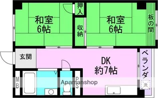 クリアスカイ立花【501号室】の間取り