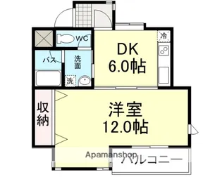 インペリアル砂山【210号室】の間取り