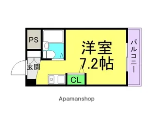 1Rの間取り画像