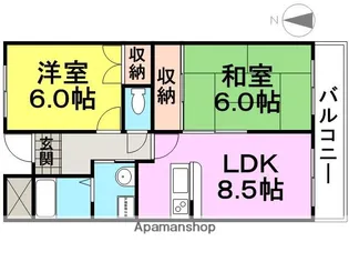 シャルム五反田【305号室】の間取り