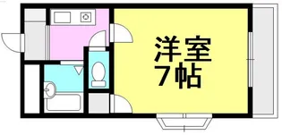 ジョイフジ塚口【201号室】の間取り