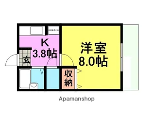エフハイツ【203号室】の間取り