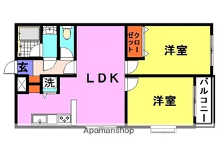 ベルトピア武庫之荘1【1階】の間取り