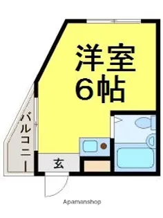 クリオコート浜田【3階】の間取り