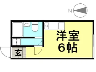 杭瀬ハイツ【202号室】の間取り