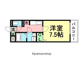 グラント塚口【1階】の間取り