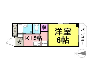 カーザベルデ【201号室】の間取り