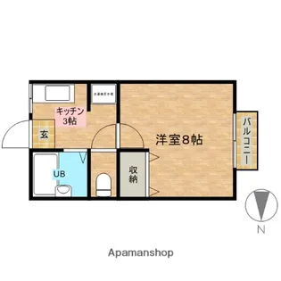 エフハイツ【101号室】の間取り