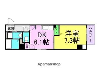 トレスオハス稲葉荘【1階】の間取り
