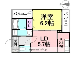 フジパレス塚口3番館【2階】の間取り