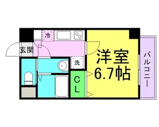 ラグゼ尼崎WEST【705号室】の間取り