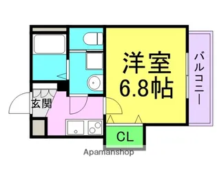 ラグゼ尼崎WEST【9階】の間取り