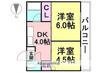 アースハイツ 1・2【2-302号室】の間取り