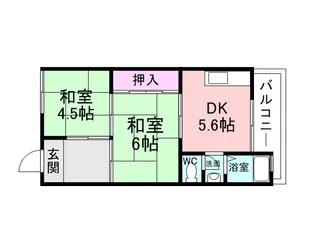 ニューグリーンマンション【3FA号室】の間取り