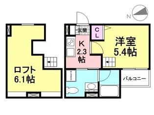 アルナージ瓦宮【1階】の間取り