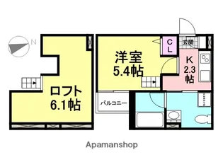 リアン瓦宮【2階】の間取り