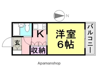サンシティ21【405号室】の間取り