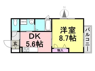 SHAMAISON YELL【301号室】の間取り