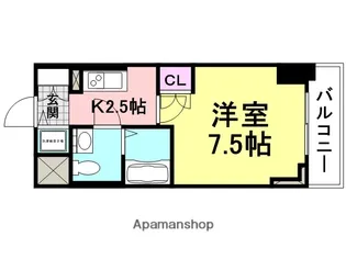 エス・キュート尼崎2【6階】の間取り