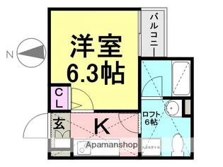 スカイヴィラ立花【2階】の間取り