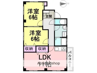 第二ヤマトハイツ【201号室】の間取り