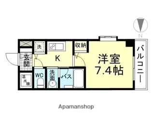 ラフォルテ南塚口【3階】の間取り