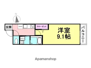 フジパレス長洲本通1番館【1階】の間取り