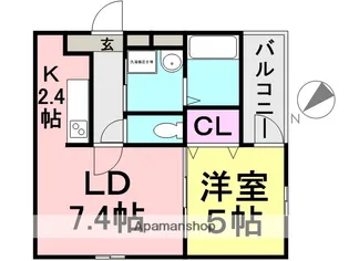フジパレス神田北通【201号室】の間取り
