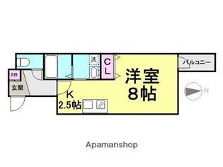 ソレイユ塚口【4階】の間取り
