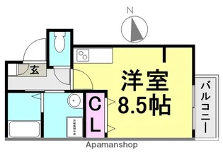 エヌエム・サンカンテシス立花【1階】の間取り