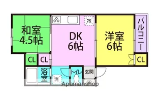ストークハイツ【202号室】の間取り