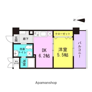 エクセラ塚口【402号室】の間取り
