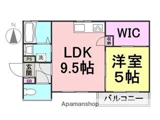 ピュアフィールド2【302号室】の間取り