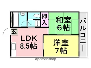 サニーハイツ【102号室】の間取り