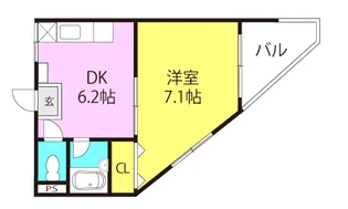 サニーハイツ【203号室】の間取り
