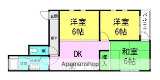 グリーンハイツ【301号室】の間取り