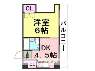 リッツ・コンチネンタル園田【306号室】の間取り